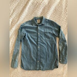 Levis Denim Button Up Shirt Mens S Western